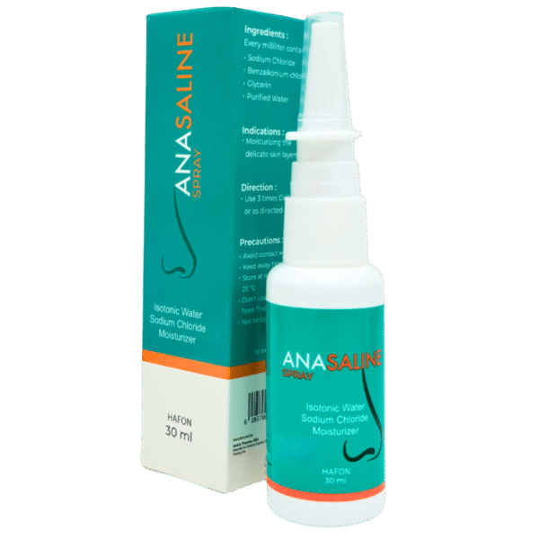 Anasaline Nasal Spray 30 ml – Gentle Saline Solution for Nasal Moisturizing and Congestion Relief