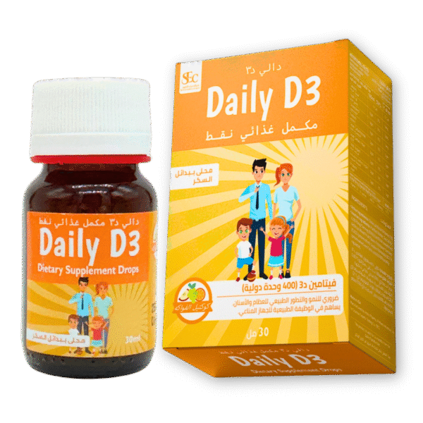 Daily D3 Drops – Vitamin D3 Supplement for Bone, Immune, Mood Support